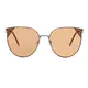 Cat-eye Silver Sunglasses
