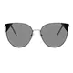 Cat-eye Silver Sunglasses