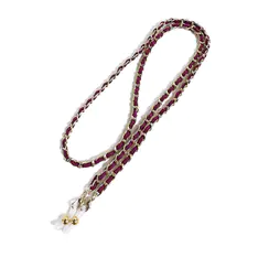 Purple/Gold Eyeglass Chain