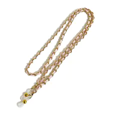 Pink/Gold Eyeglass Chain