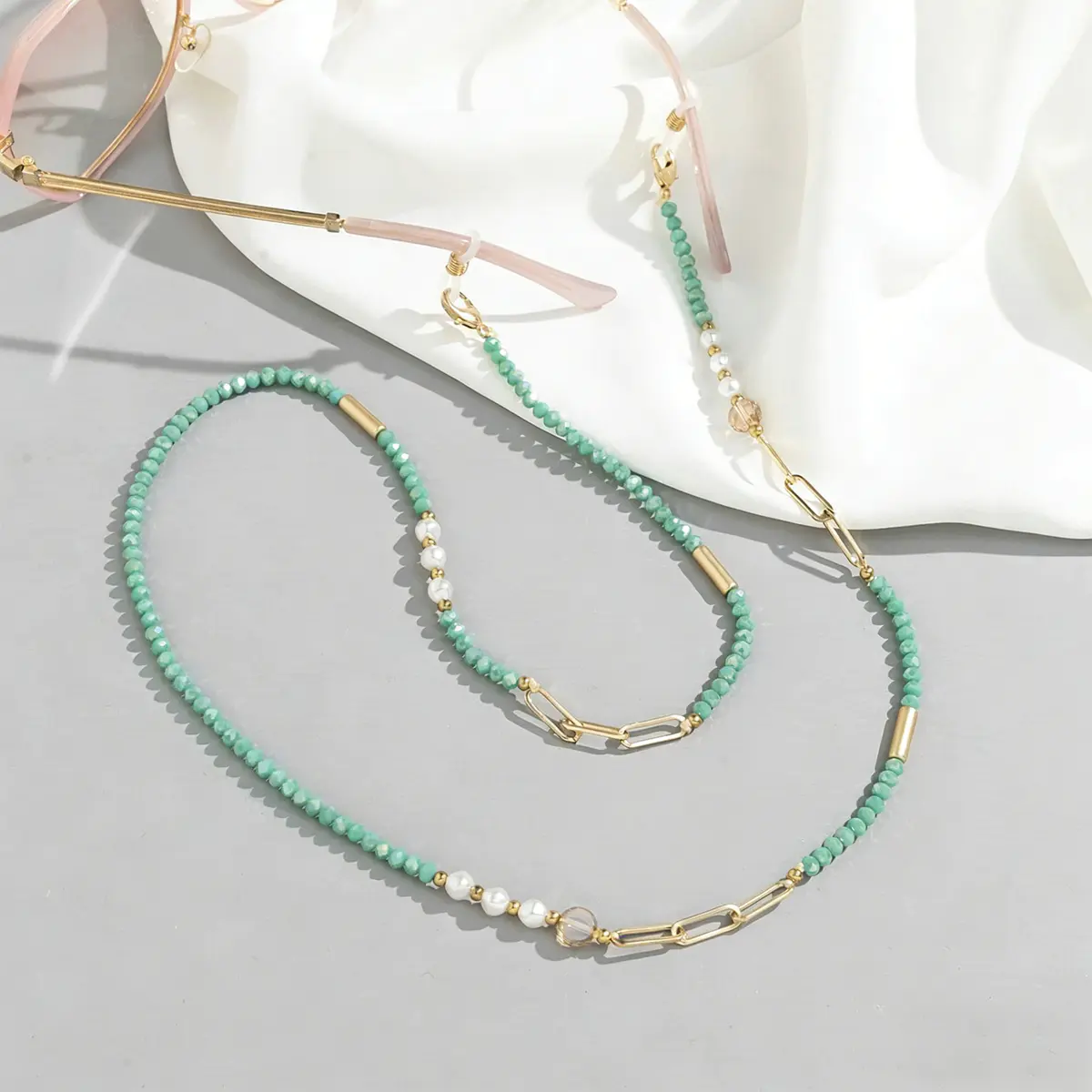 Green Eyeglass Chain