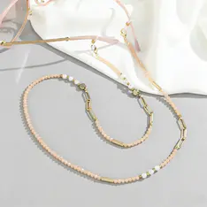 Pink Eyeglass Chain