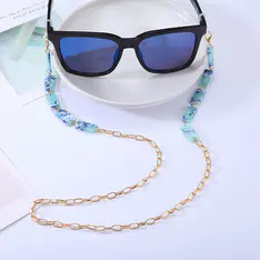 Light Blue Eyeglass Chain