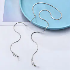 Silver Eyeglass Chain