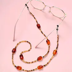 Brown Eyeglass Chain