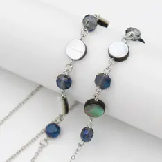 Blue Eyeglass Chain
