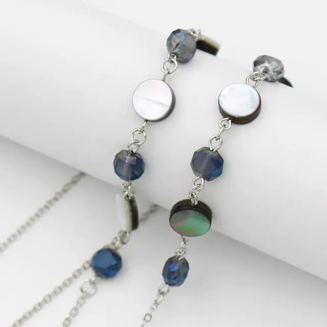 Blue Eyeglass Chain