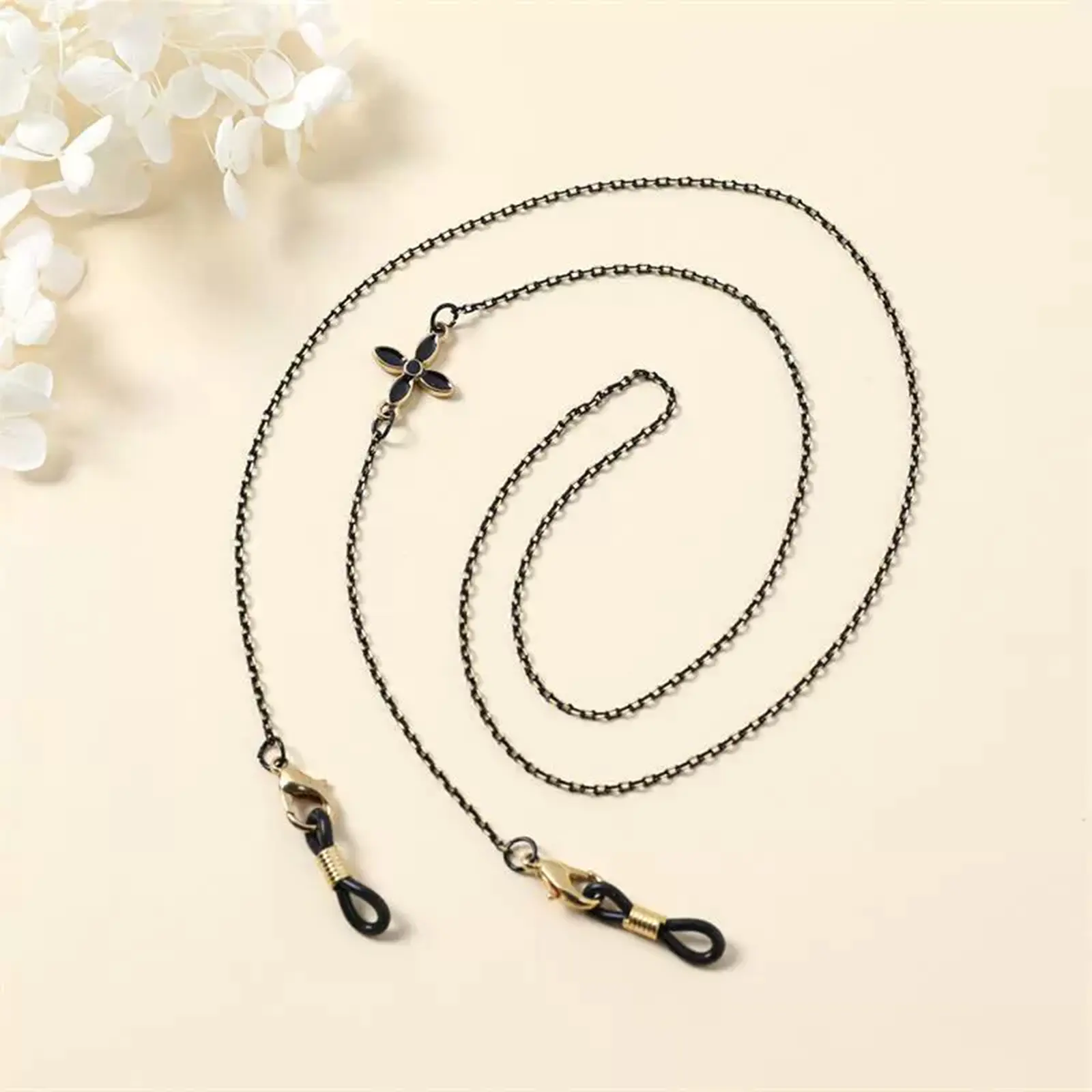 Black Eyeglass Chain