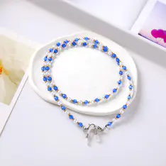 Blue Eyeglass Chain
