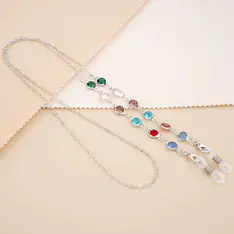 Silver Eyeglass Chain