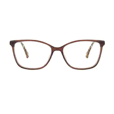 Rectangle Brown Eyeglasses