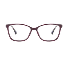 Rectangle Purple Eyeglasses