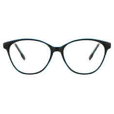 Cat-eye Transparent Blue Eyeglasses