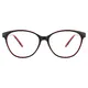 Cat-eye Transparent Red Eyeglasses