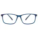 Rectangle Blue Eyeglasses