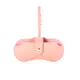 Pink Hanging Leather Eyeglass Pouch
