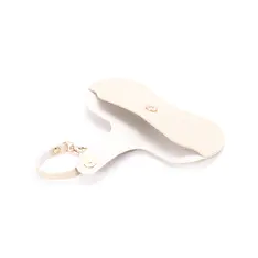 White Hanging Leather Eyeglass Pouch
