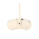 White Hanging Leather Eyeglass Pouch