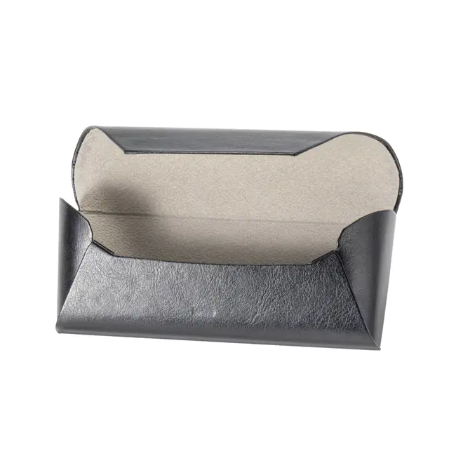 Black Leather Glasses Case