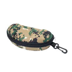 Camouflage Green Hard Shell Glasses Case