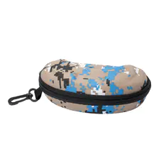 Camouflage Blue Hard Shell Glasses Case