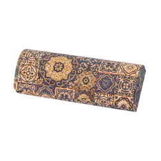 Crisp Blue Check Glasses Case