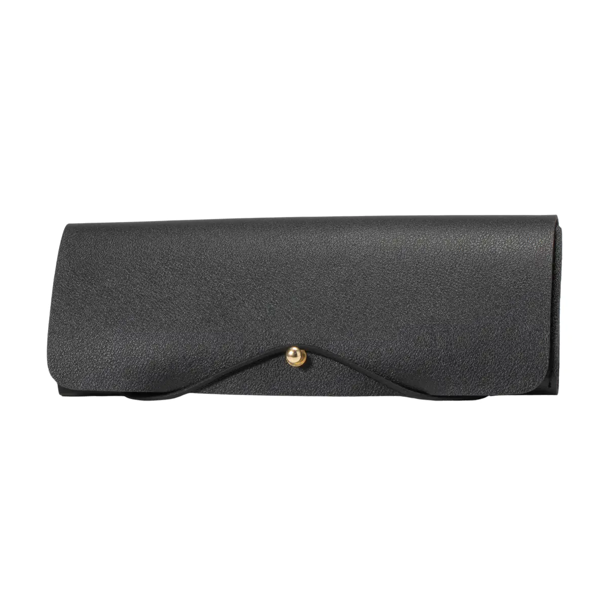 Gray Leather Glasses Case