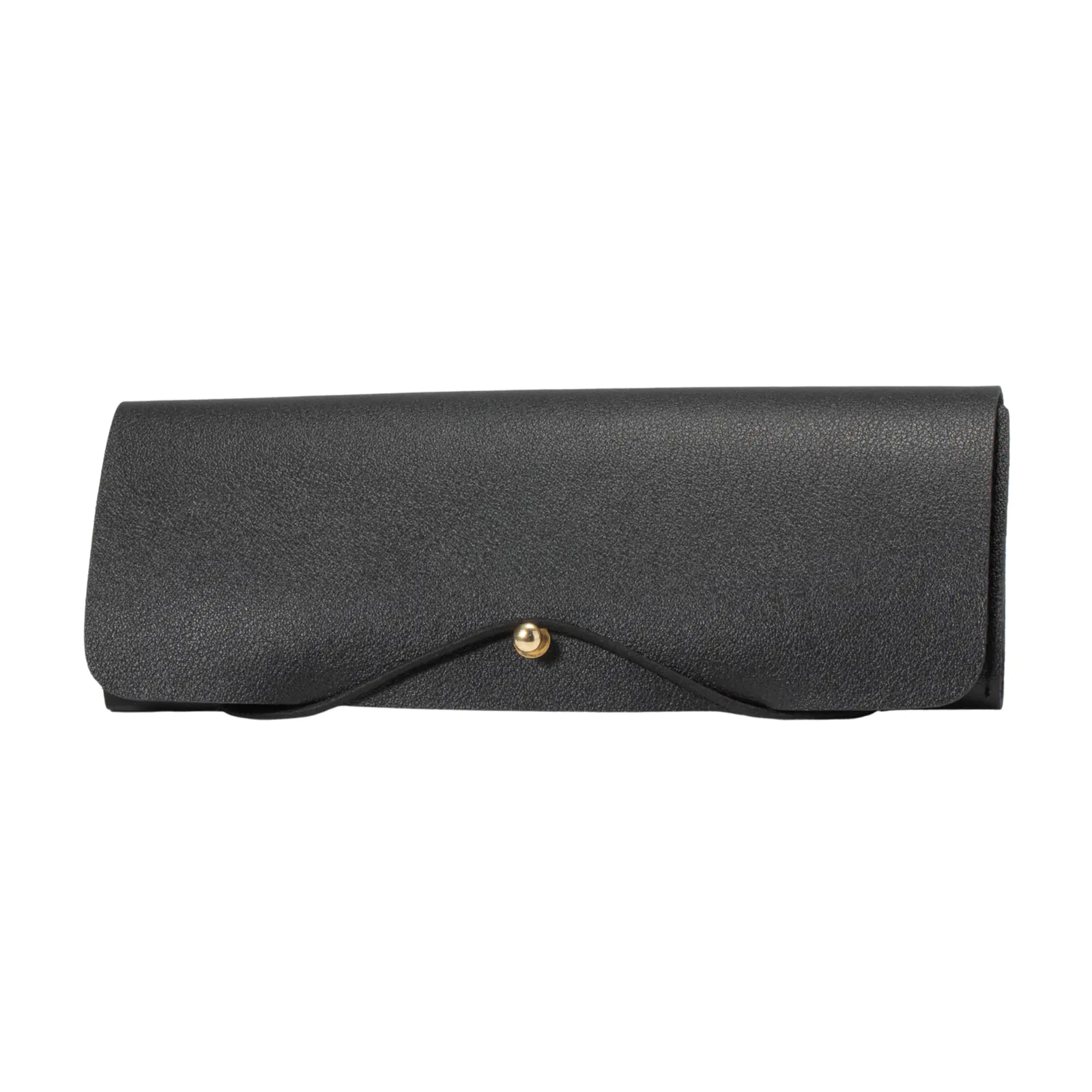 Gray Leather Glasses Case