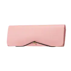 Pink Leather Glasses Case
