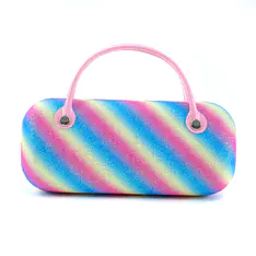 Playful Rainbow Tie-Dye Glasses Case