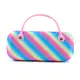 Playful Rainbow Tie-Dye Glasses Case