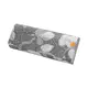 Gray Embroidered Floral Magnetic Eyeglass Case