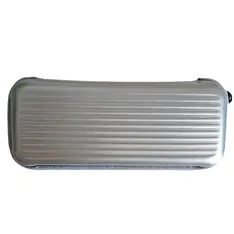 Suzy Silver Luggage Style Metal Glasses Case | EFE
