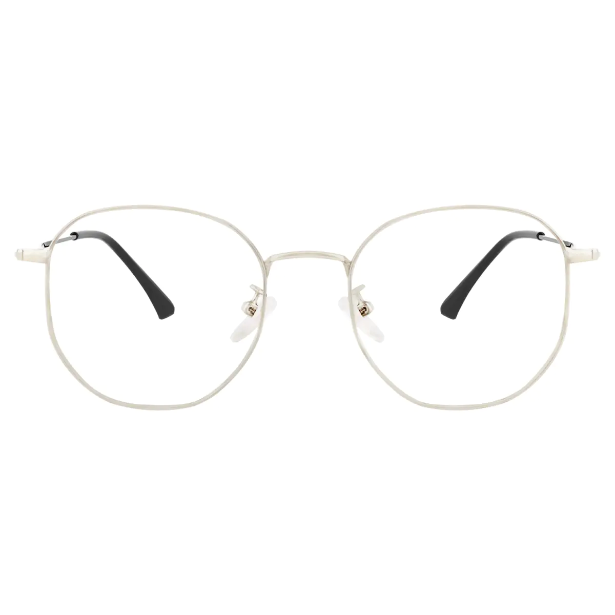 Geometric Silver Eyeglasses