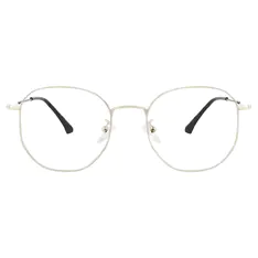 Geometric Silver Eyeglasses