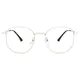 Geometric Silver Eyeglasses