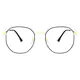 Geometric Gold Eyeglasses
