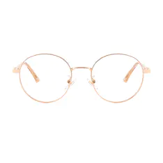 Round Rose Gold Eyeglasses
