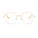 Round Rose Gold Eyeglasses