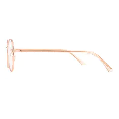 Round Rose Gold Eyeglasses