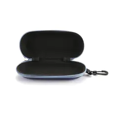 Gray Denim EVA Zipper Glasses Case