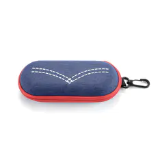 Red Denim EVA Glasses Case