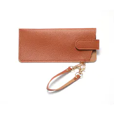 Brown Leather Glasses Pouch