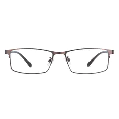 Rectangle Brown Eyeglasses