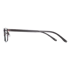 Rectangle Brown Eyeglasses