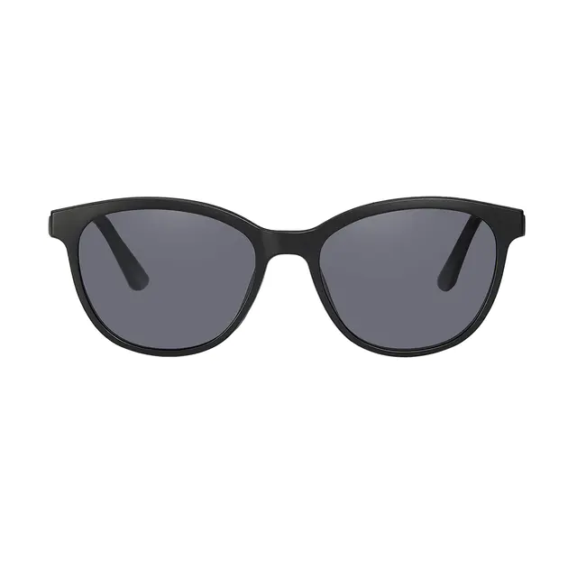 Cat-eye Black Clip-On Sunglasses