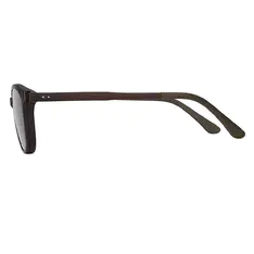 Cat-eye Brown Clip-On Sunglasses