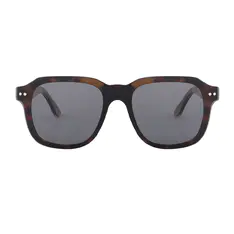Square Tortoiseshell Clip-On Sunglasses