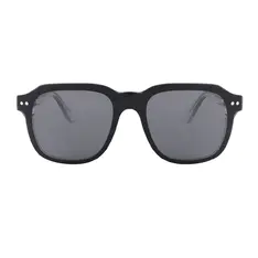 Square Black/Clear Clip-On Sunglasses