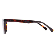 Square Tortoiseshell Clip-On Sunglasses